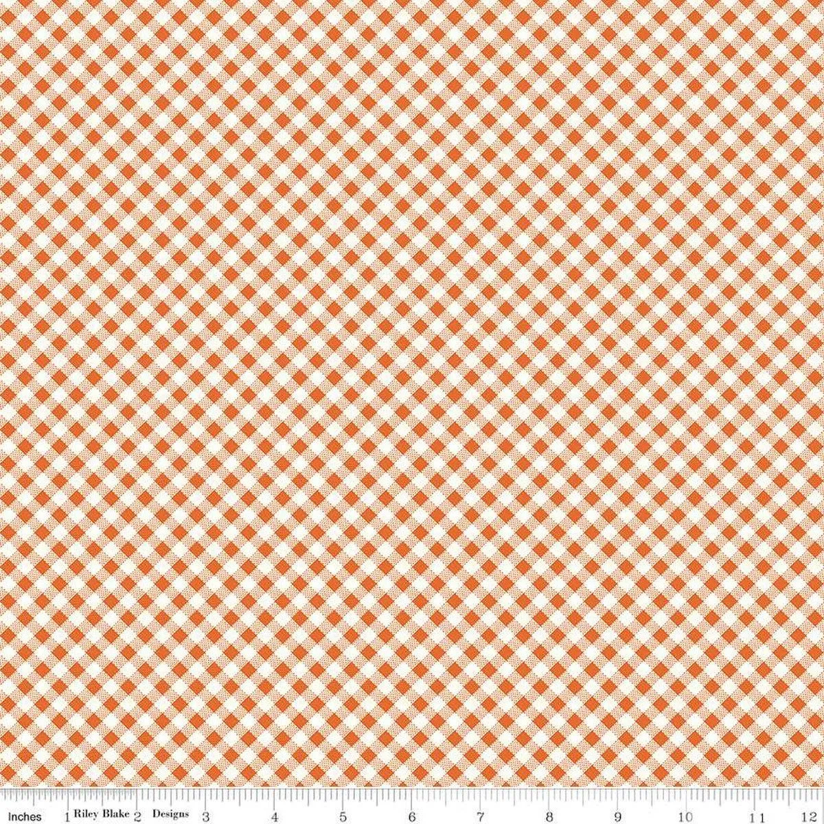 Bee Ginghams Lisa Autumn Cotton Yardage by Lori Holt | Riley Blake Designs