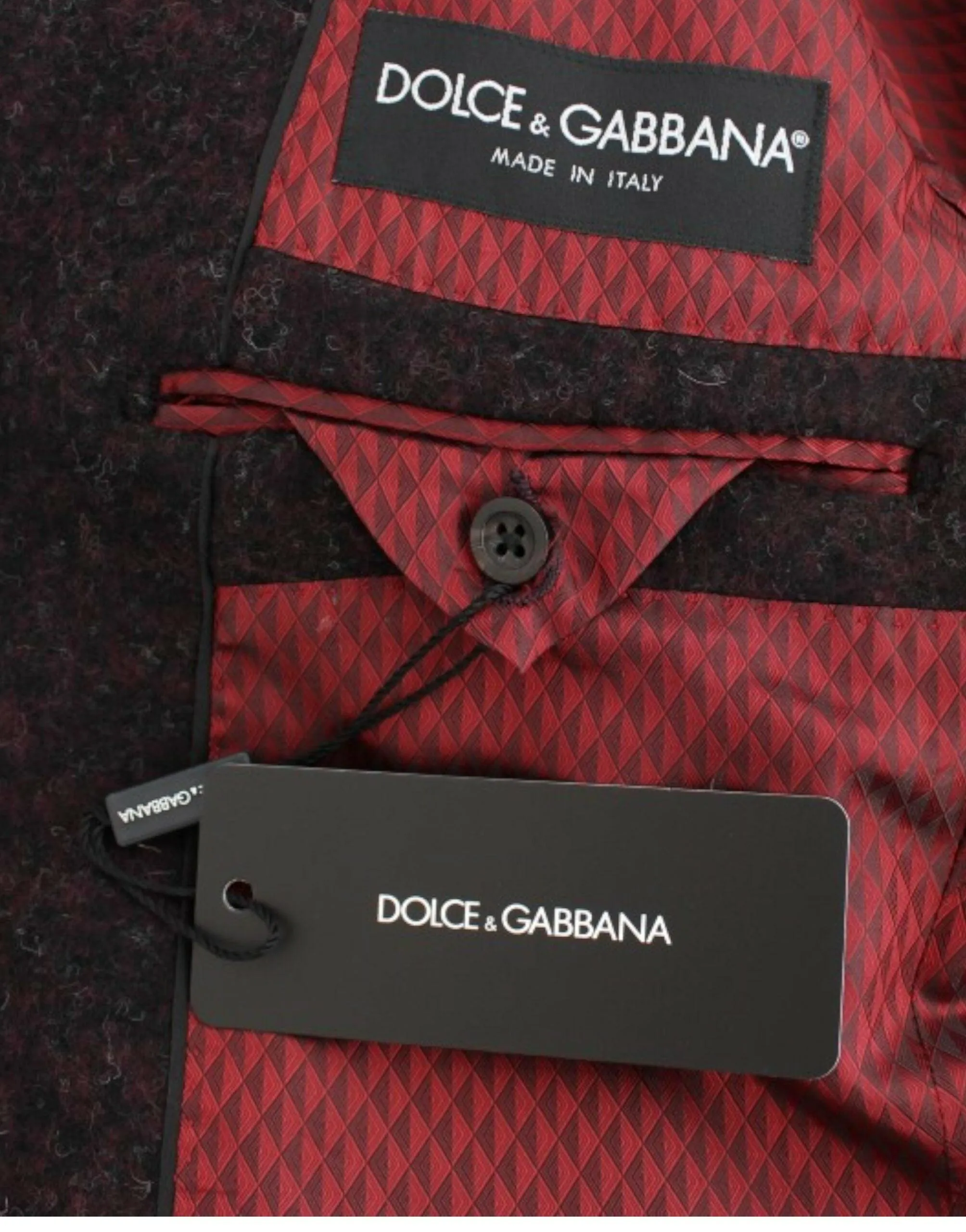 Dolce & Gabbana Bordeaux alpaga two button blazer