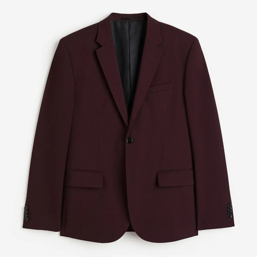 Jacket H&M Skinny Fit, burgundy