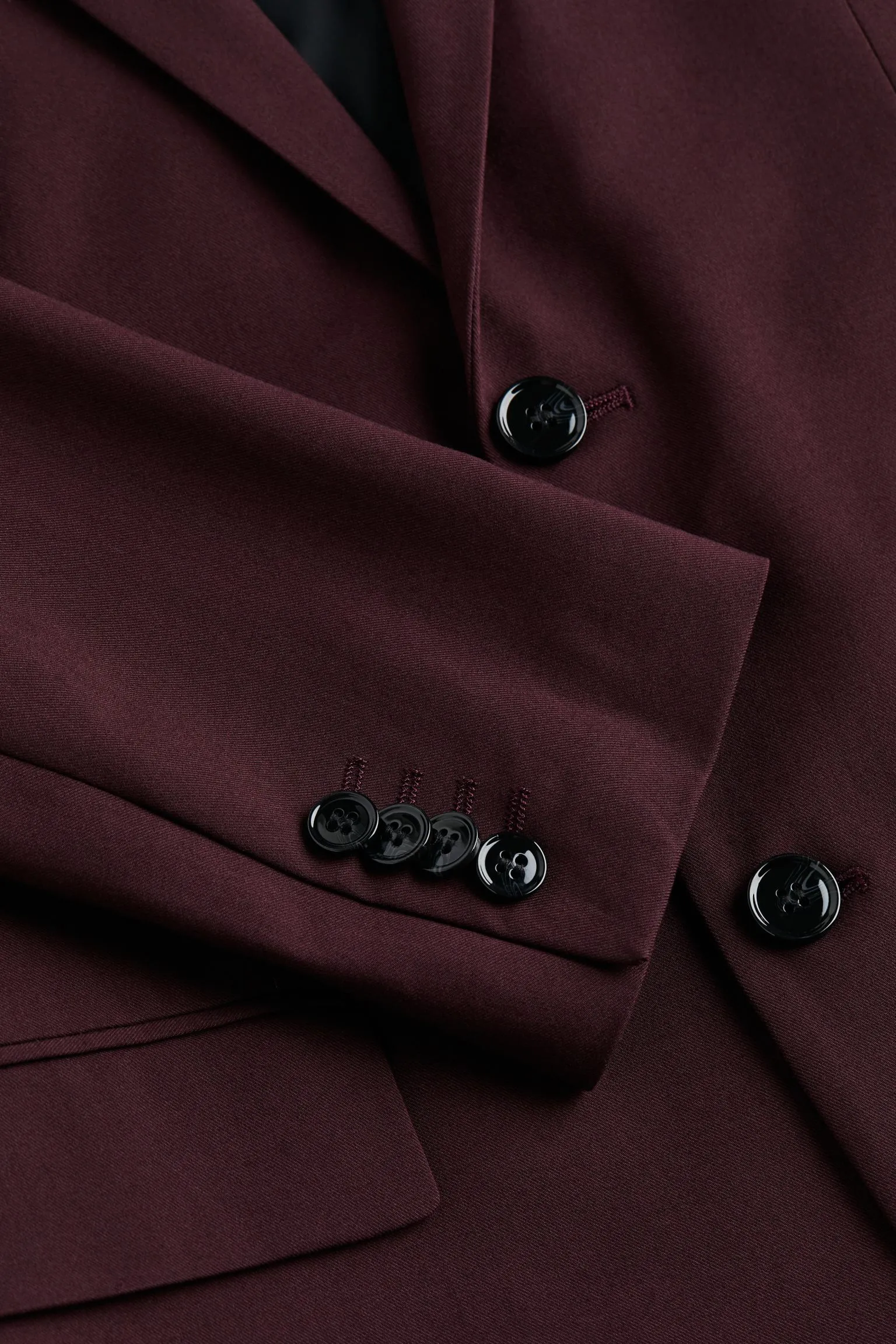 Jacket H&M Skinny Fit, burgundy