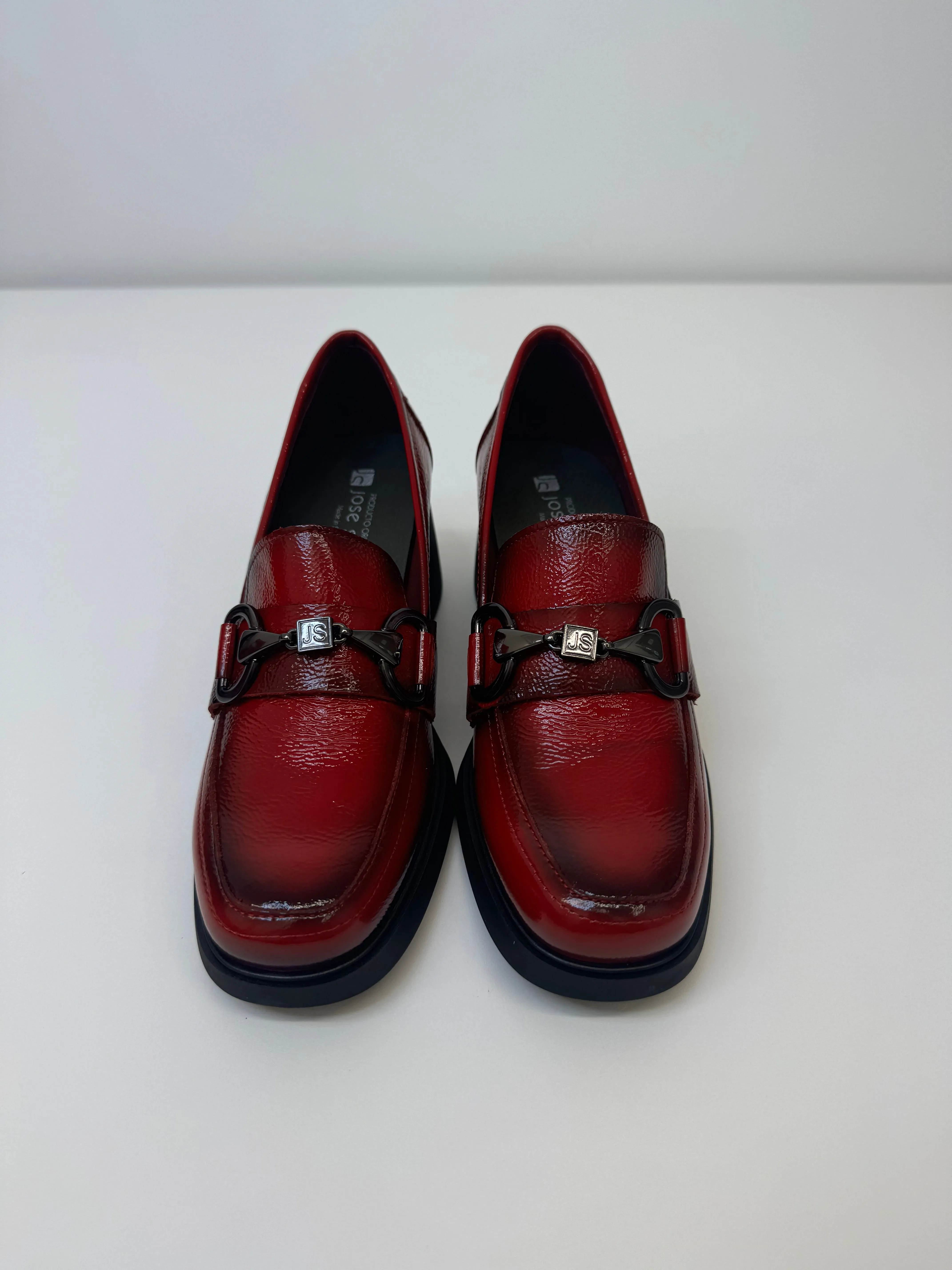 JOSE SAENZ Red Heel Loafers