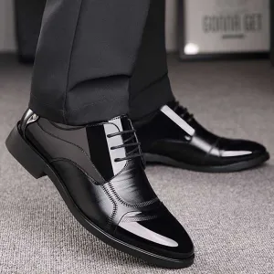 Luxury Business Oxford Leather Shoes Men Breathable Rubber Formal Dress Shoes Male Office Wedding Flats Footwear Mocassin Homme