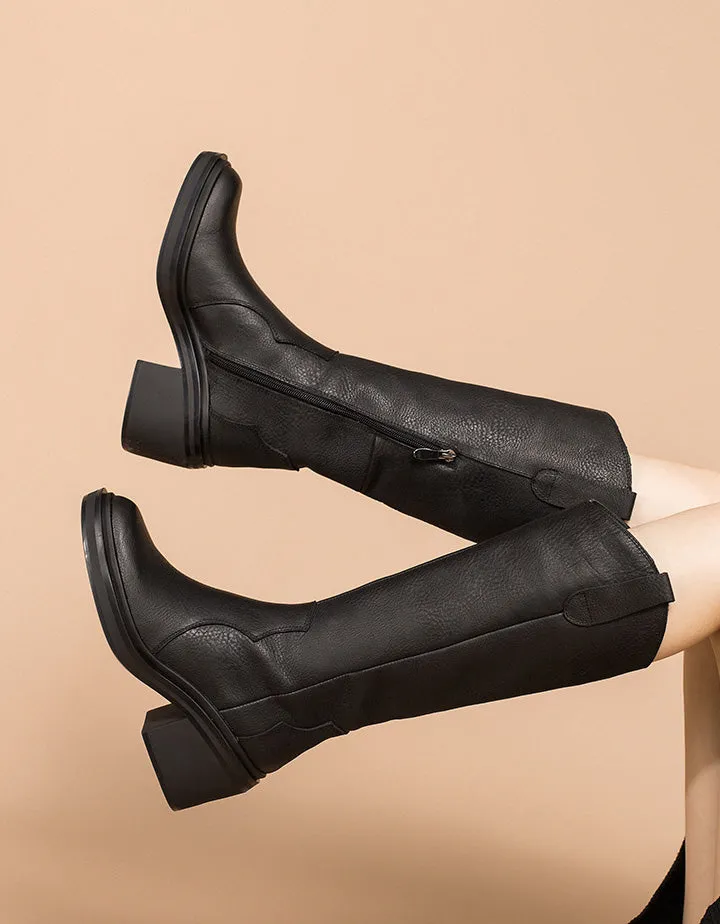 Pure Leather Handmade Women's Fashion Long Boots