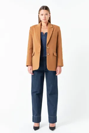 Single Breasted Oversized Blazer