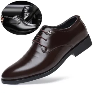 Yeknu New Holfredterse Formal Casual Leather Black/Brown Men's Oxfords Business Fashion Quality Cowhide Retro Lace up Dress Shoes 2213